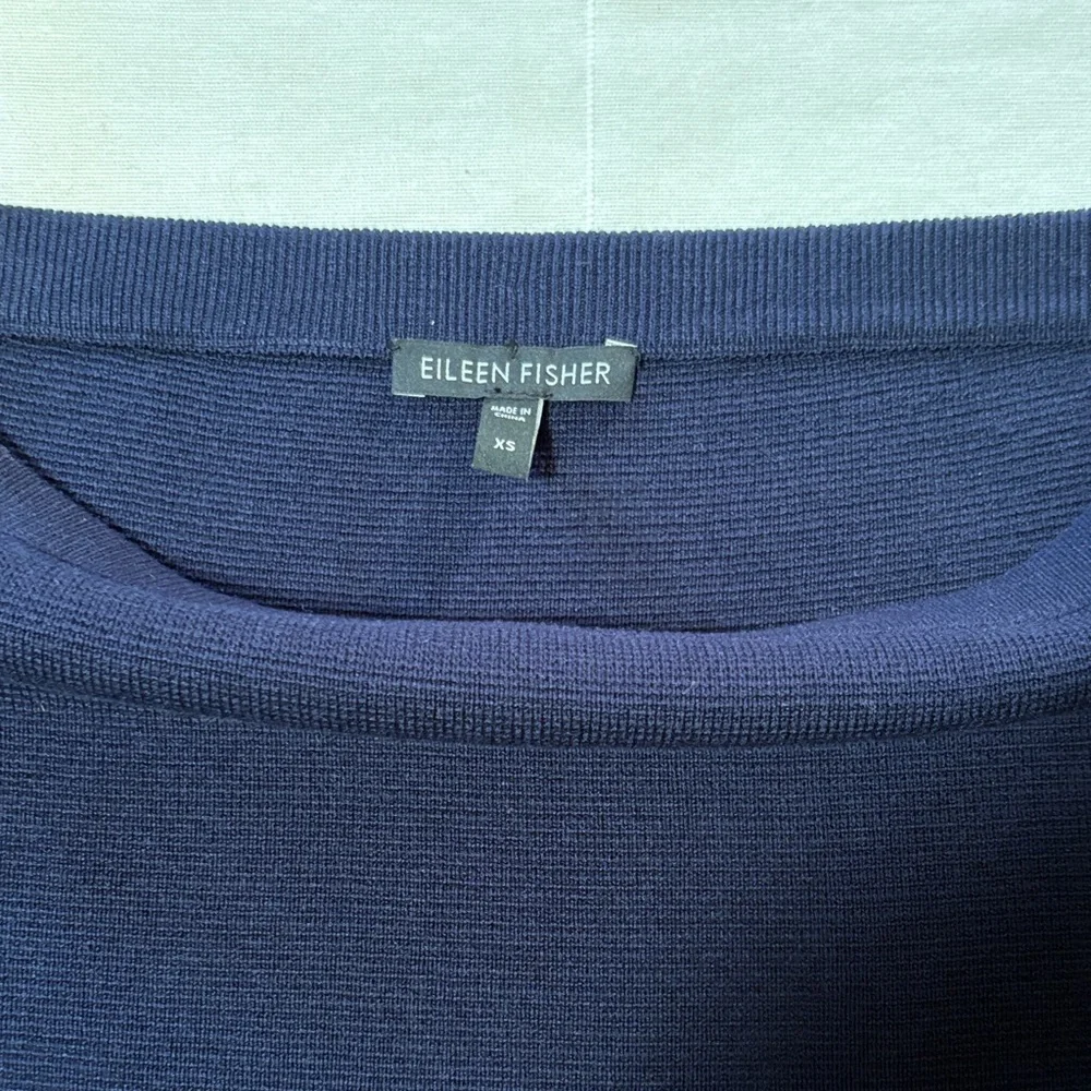 Eileen Fisher Midnight Blue Pencil Skirt - Picture 2 of 5